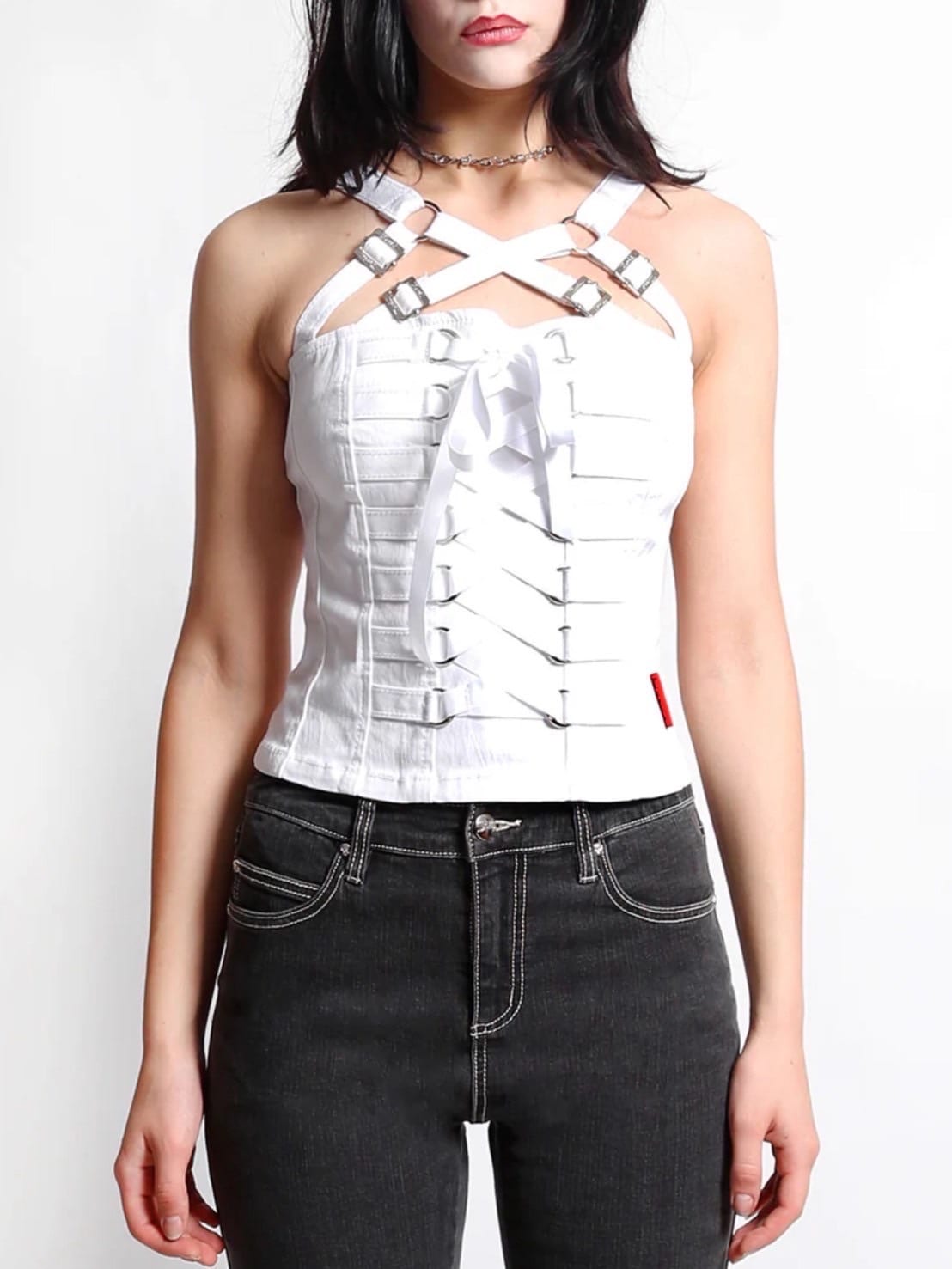 【TRIPP nyc】LACED UP CORSET[IO4868] / 【トリップ ニューヨーク 】レースアップコルセットキャミソール