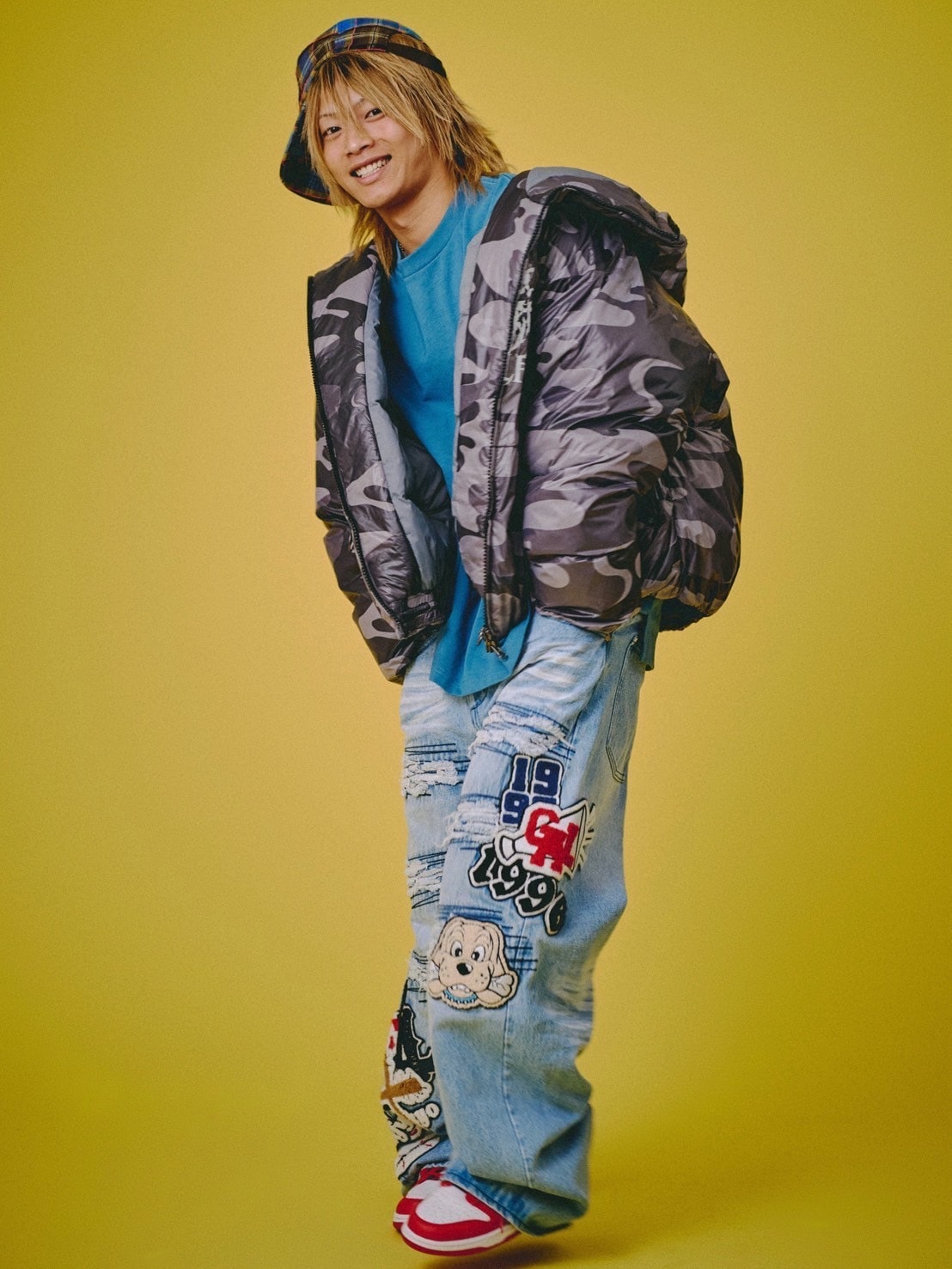 【GALFY】ワッペンだらけデニム