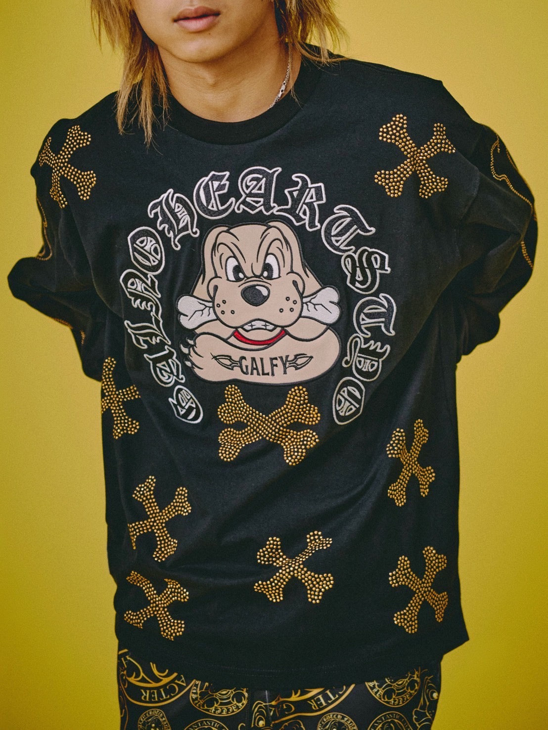 【GALFY】ピカピカ骨骨ロンTee