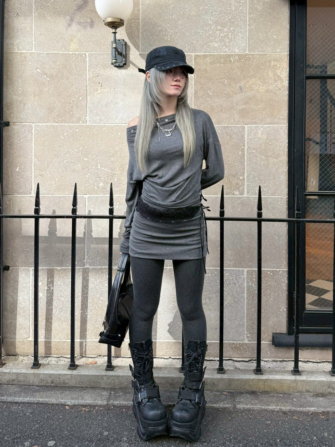 受注制【nmtc +】eyelet onepiece / 【エヌエムティーシープラス】アイレットワンピース (2color)