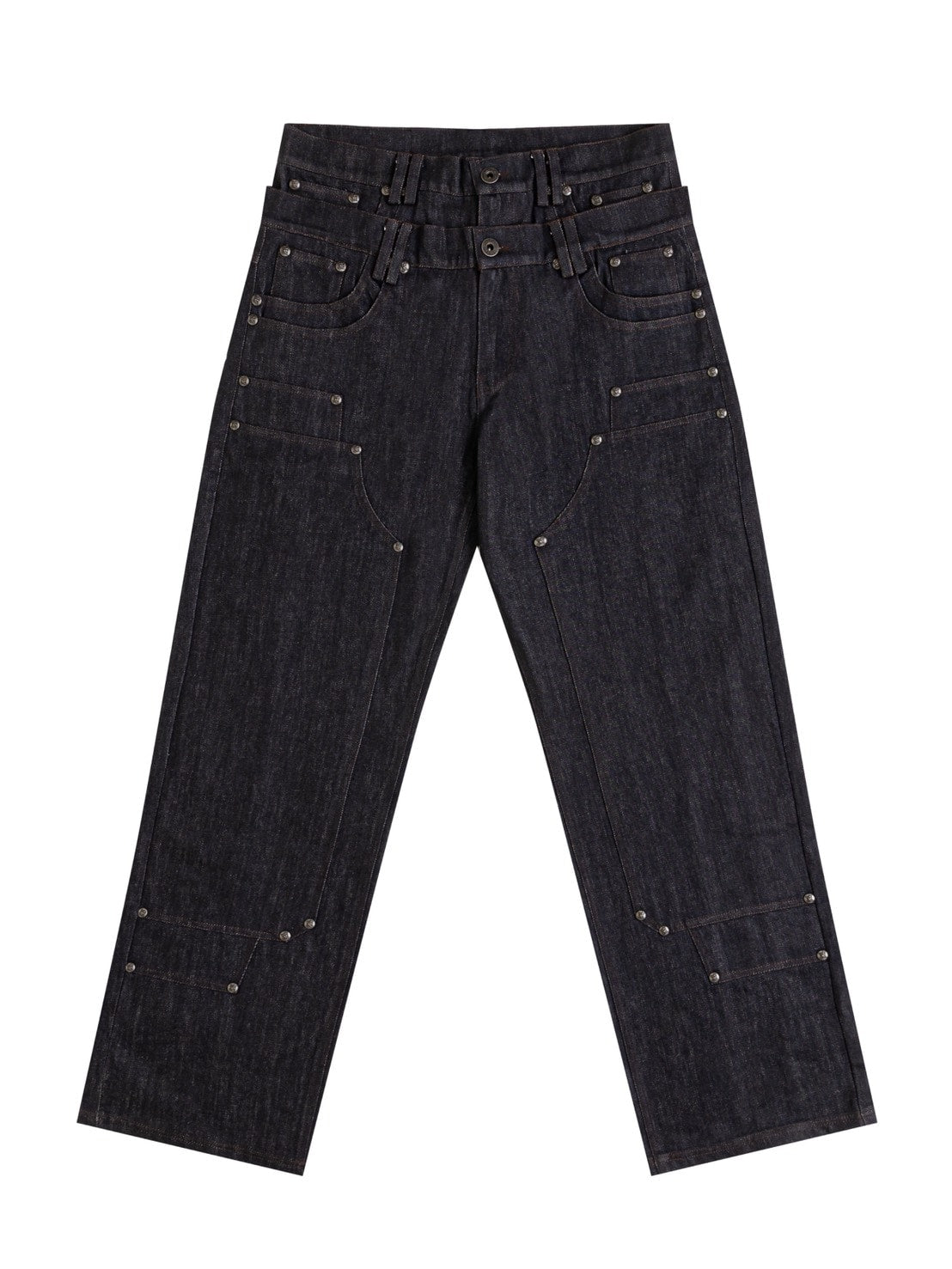 【Thought We Friends】Gideon Baggy Denims with Embroidery & Studs