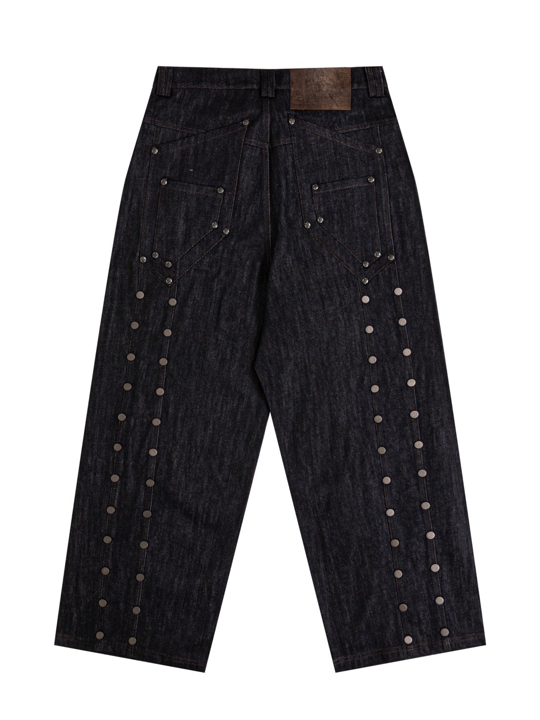 【Thought We Friends】Devlin Distressed Baggy Denims with Studs