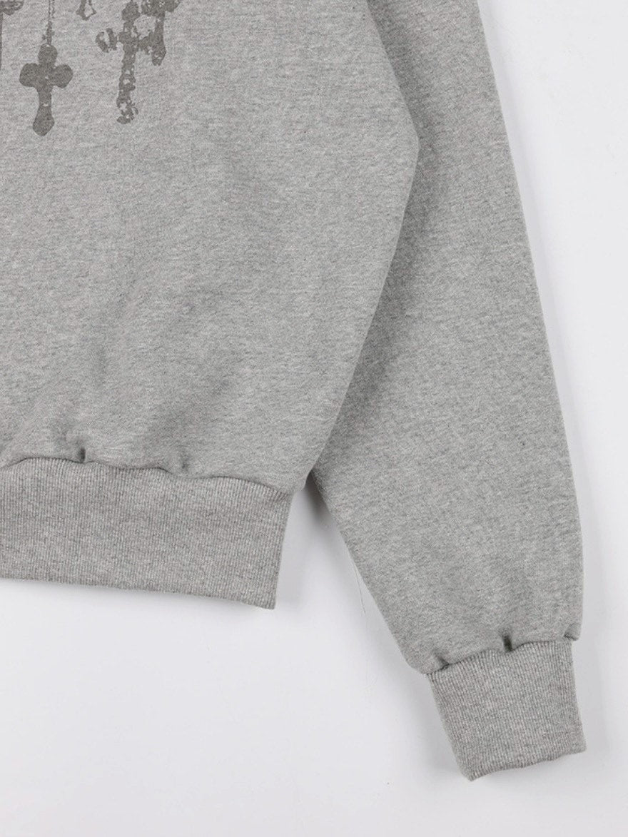 【FANCY CLUB】NECKLISS ONE-SHOULDER SWEATSHIRT / 【ファンシークラブ】ネックレスワンショルダースウェット長袖Tシャツ "