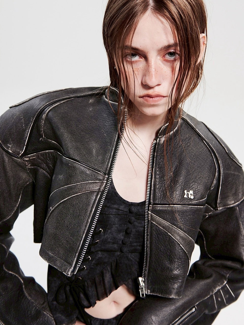 【HOLY NUMBER 7】open shirring sleeveless top