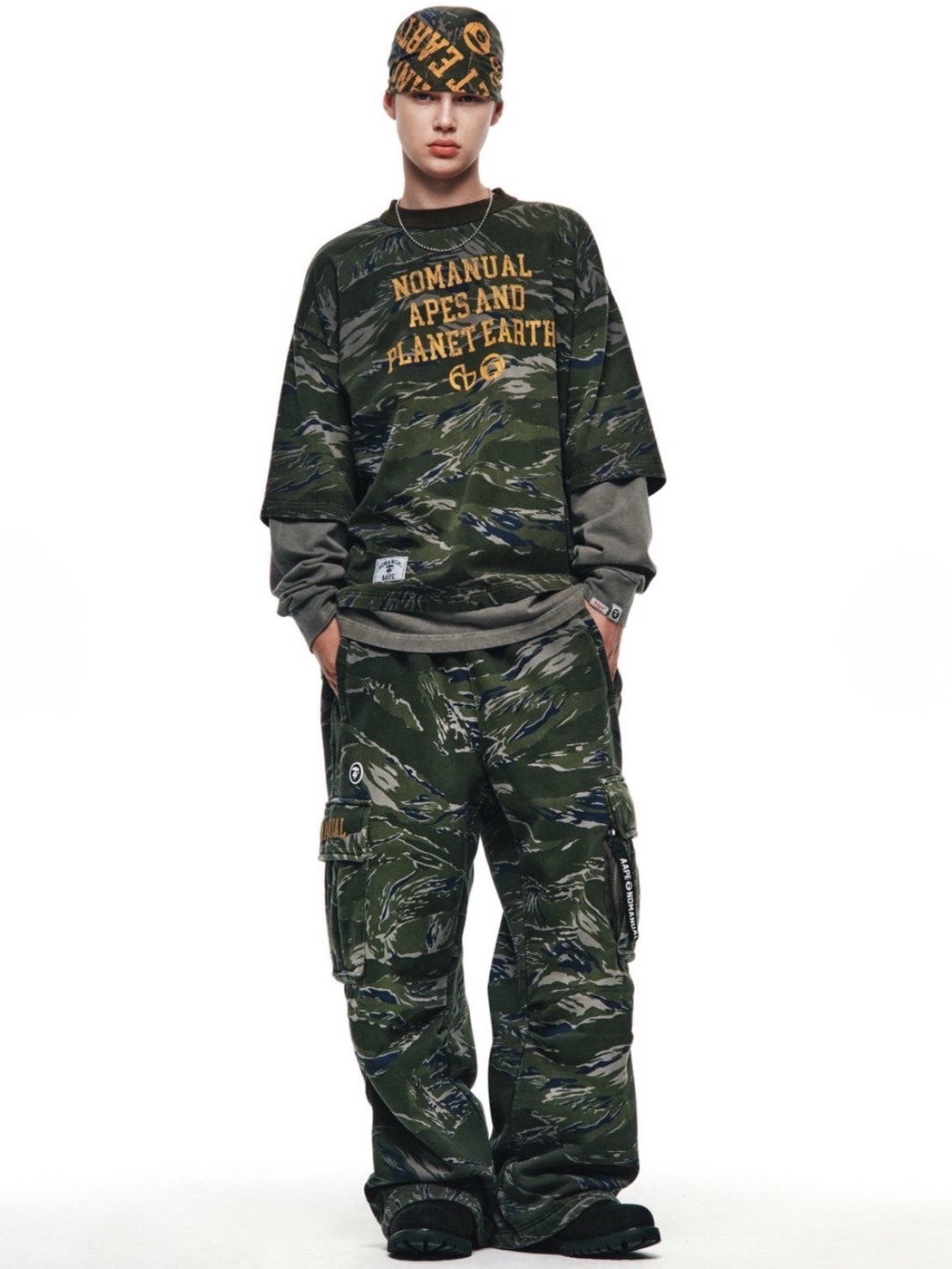 【AAPE X NOMANUAL】AAPE X NOMANUAL SWEATPANTS