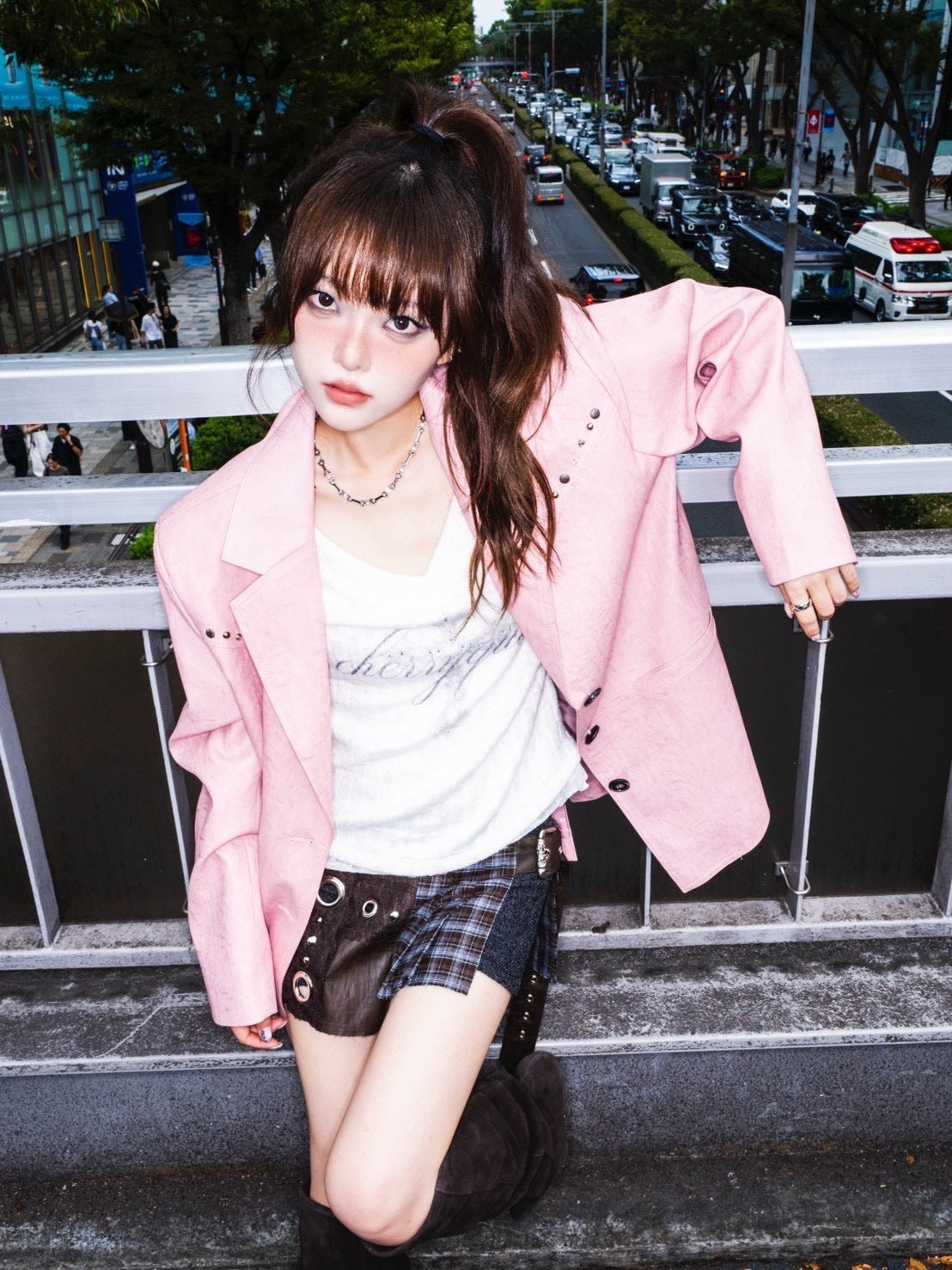 1/2 20:00発売【CHERRYQUIRI】gothic cross pleats belt