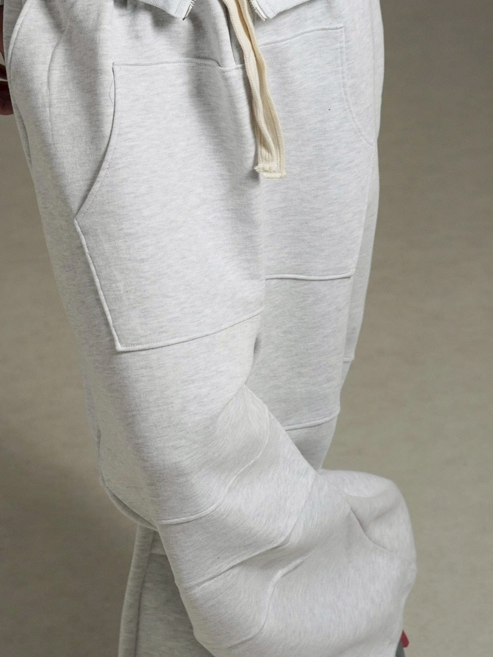 受注制【Chikashitsu +】heavy weight cotton design sweat pants / 【チカシツプラス】ヘビーウェイトコットンデザインスウェットパンツ (3color)