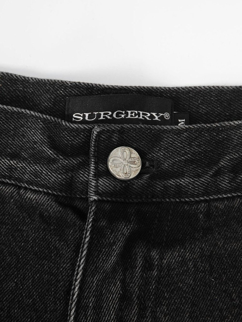 【SURGERY】surgery sutured wide denim pants