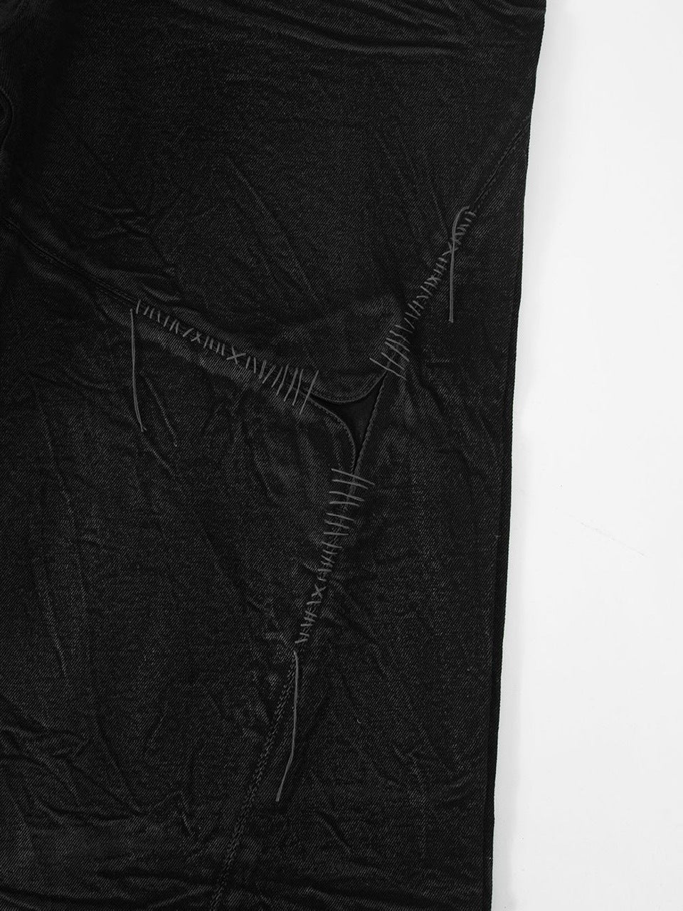 【SURGERY】surgery sutured wide burnished pants