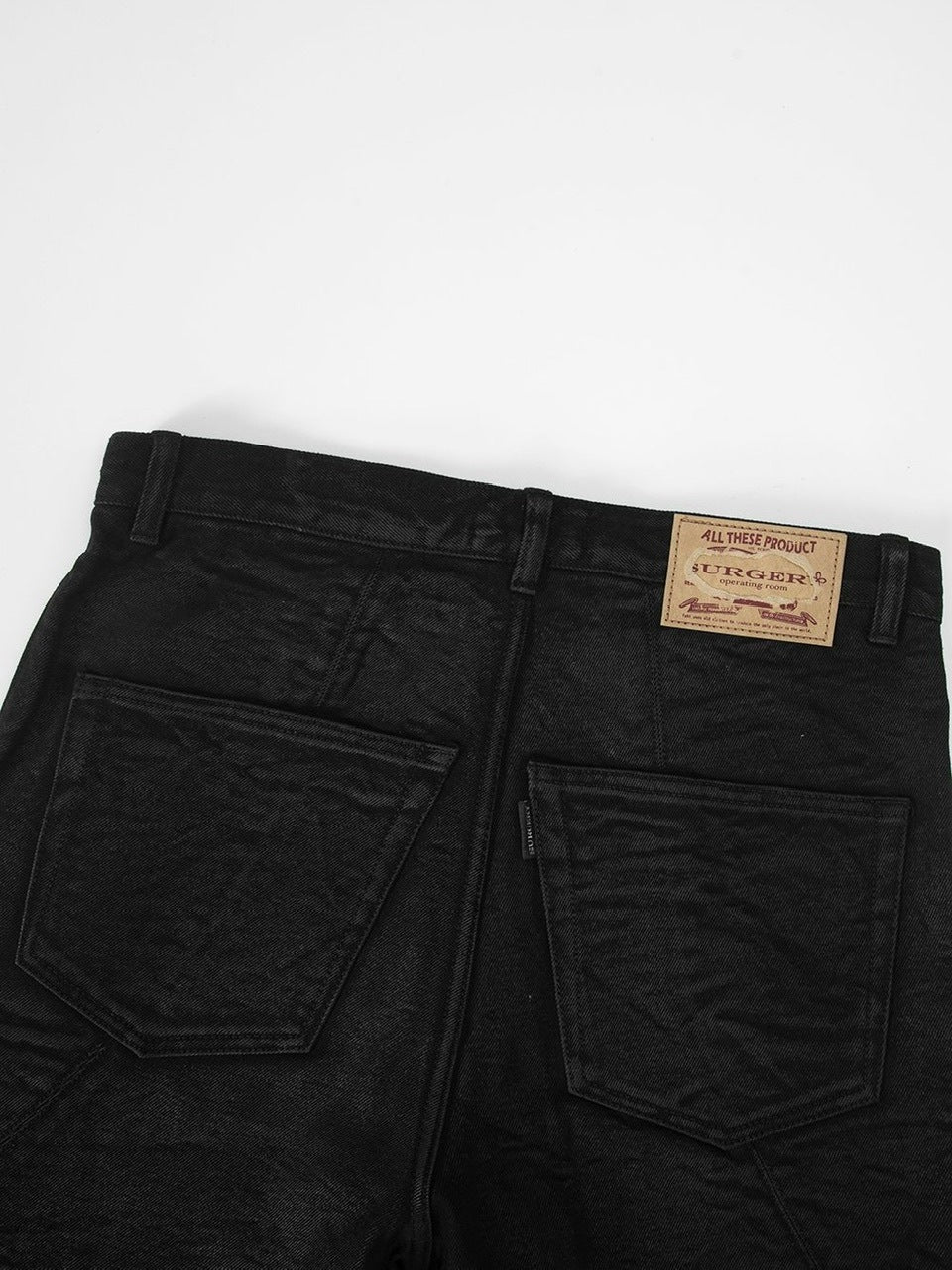 【SURGERY】surgery sutured boot-cut burnished pants