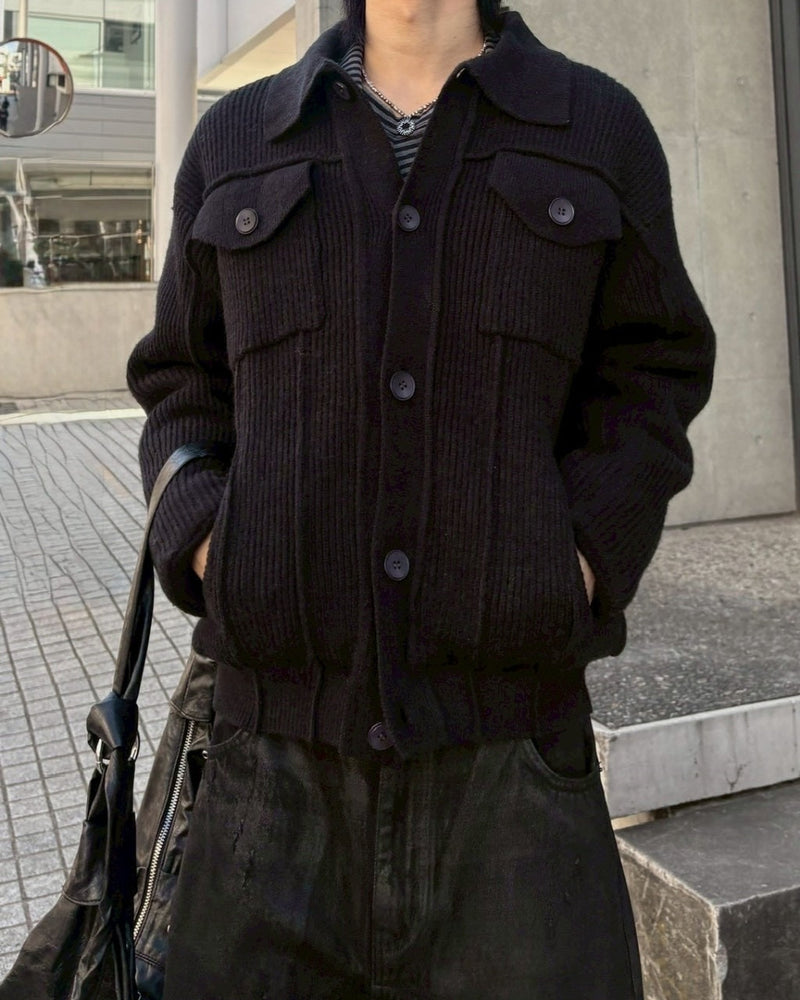 受注制【nmtc +】wool padding knit blouson / 【エヌエムティーシープラス】ウールパディングニットブルゾン (3color)