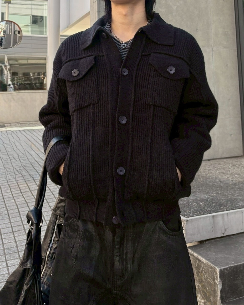 受注制【nmtc +】wool padding knit blouson / 【エヌエムティーシープラス】ウールパディングニットブルゾン (3color)