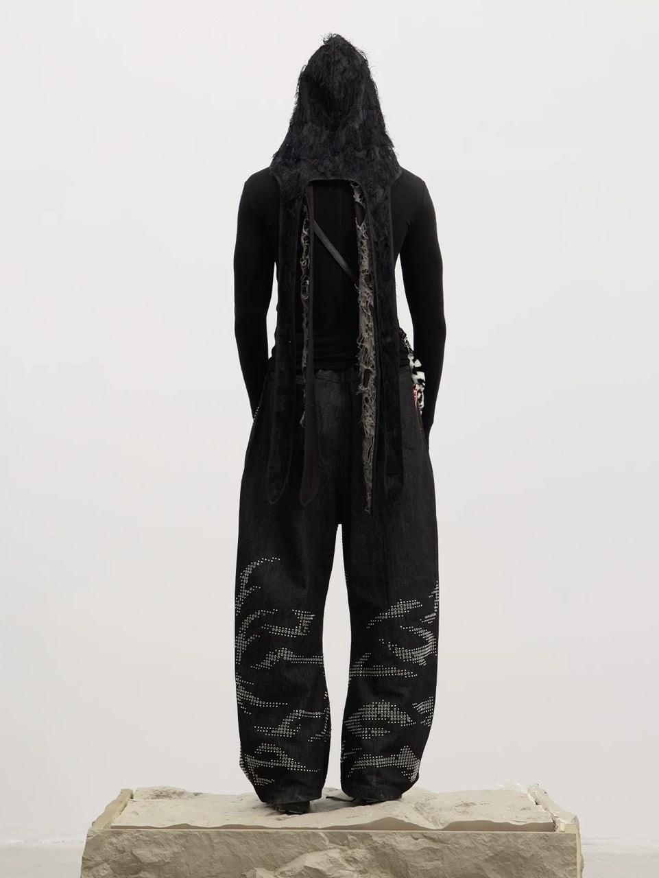 【DND4DES】Dental Wool Long Sleeve /【ディーエヌディーフォーデス】フロントデザインウール長袖Tシャツ