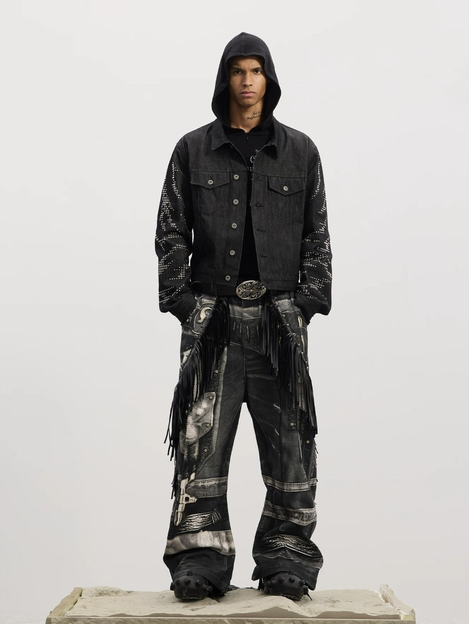 DND4DES】Double Gun Tassel Full Printed Pants /【ディーエヌエ