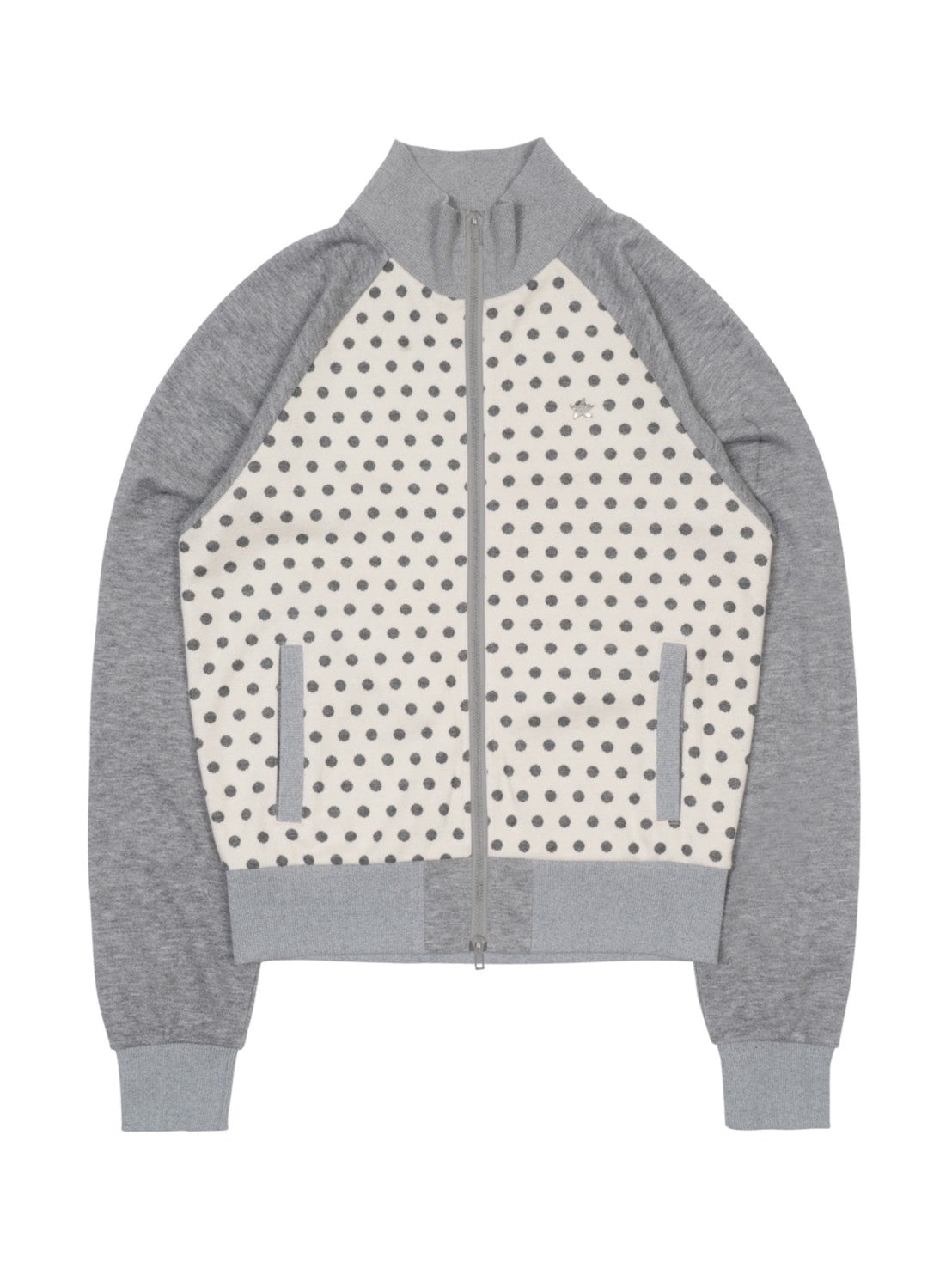 【THECOLDESTMOMENT】TCM dot raglan zip-up