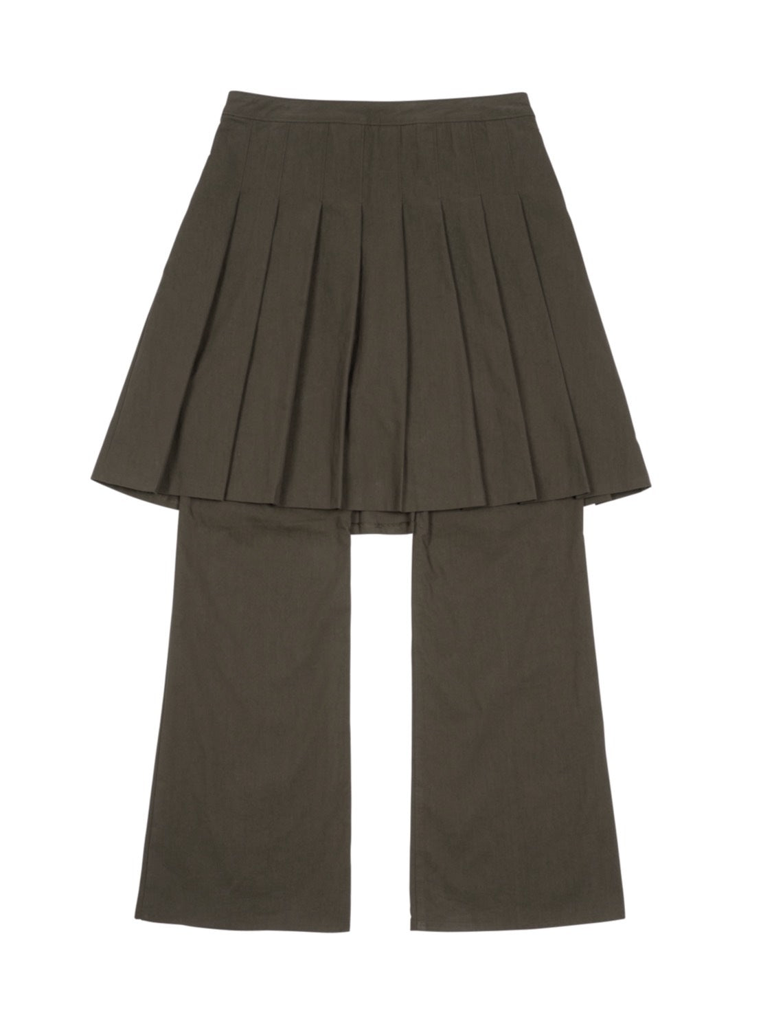 【THECOLDESTMOMENT】TCM skirt layered pants