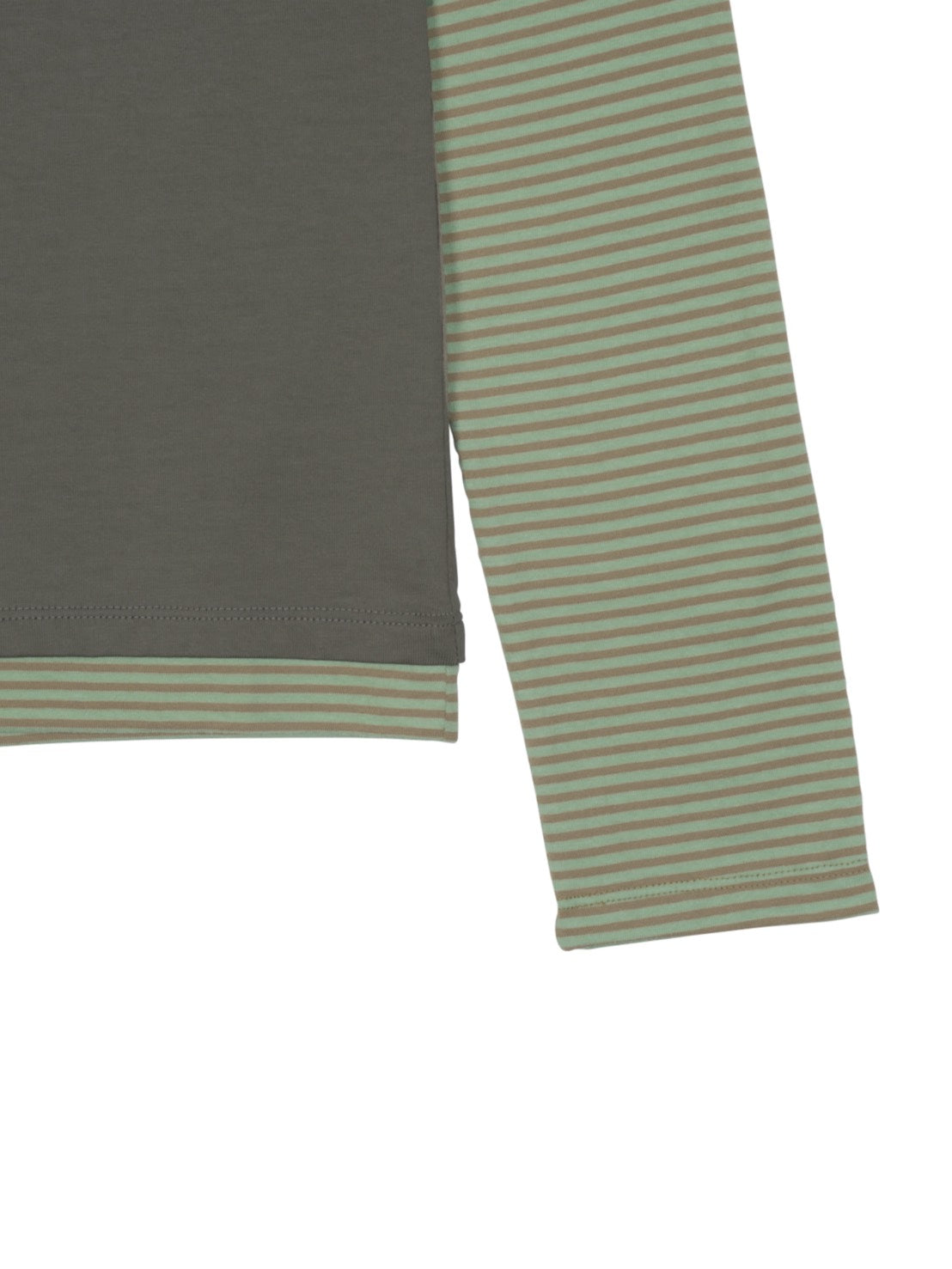 【THECOLDESTMOMENT】TCM stripe layered long sleeve