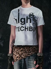 【Cozy world Wide】"BBY TECHB0Y" T SHIRT / 【コージーワールドワイド】ロゴグラフィック半袖Tシャツ