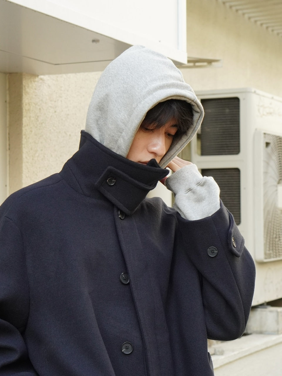 東京店WEB限定受注制【Chikashitsu +】balmacaan coat / 【チカシツプラス】バルマカーンコート (3color)