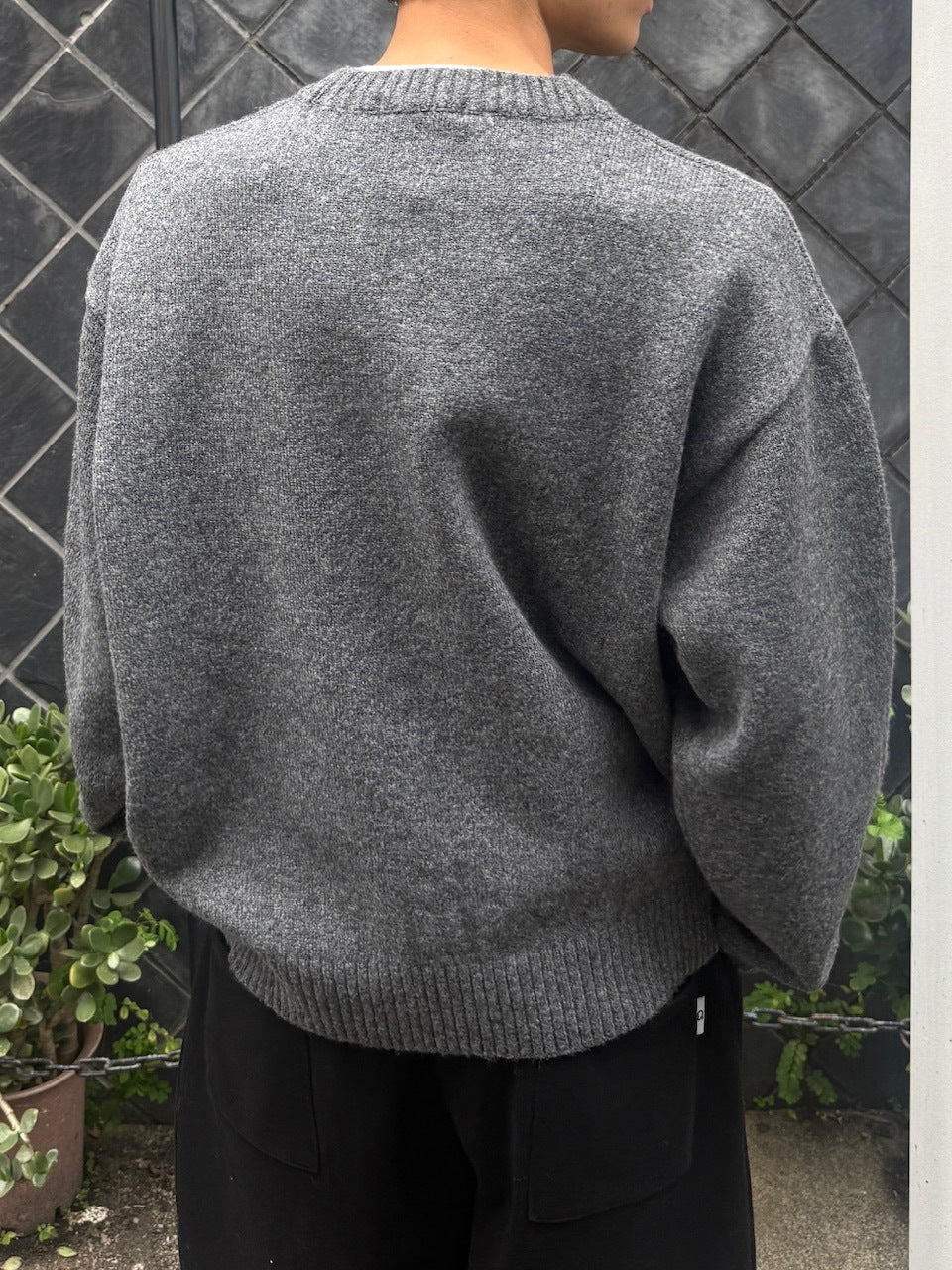 東京店WEB限定受注制【Chikashitsu +】soft touch crew neck knit / 【チカシツプラス】ソフトタッチクルーネックニット (6color)