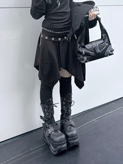 受注制【nmtc +】Eyelet midi skirt / 【チカシツプラス】アイレットミディアムスカート (2color)