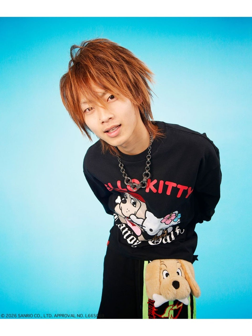 【GALFY×KITTY】キティガルTee / 【ガルフィー×キティー】プリント長袖Tシャツ