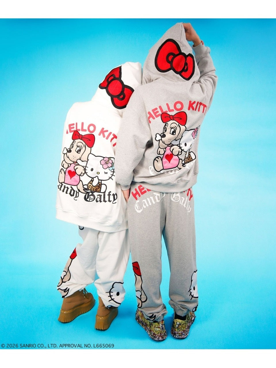 【GALFY×KITTY】仲子パーカー / 【ガルフィー×キティー】キティ猫耳ジップアップパーカー