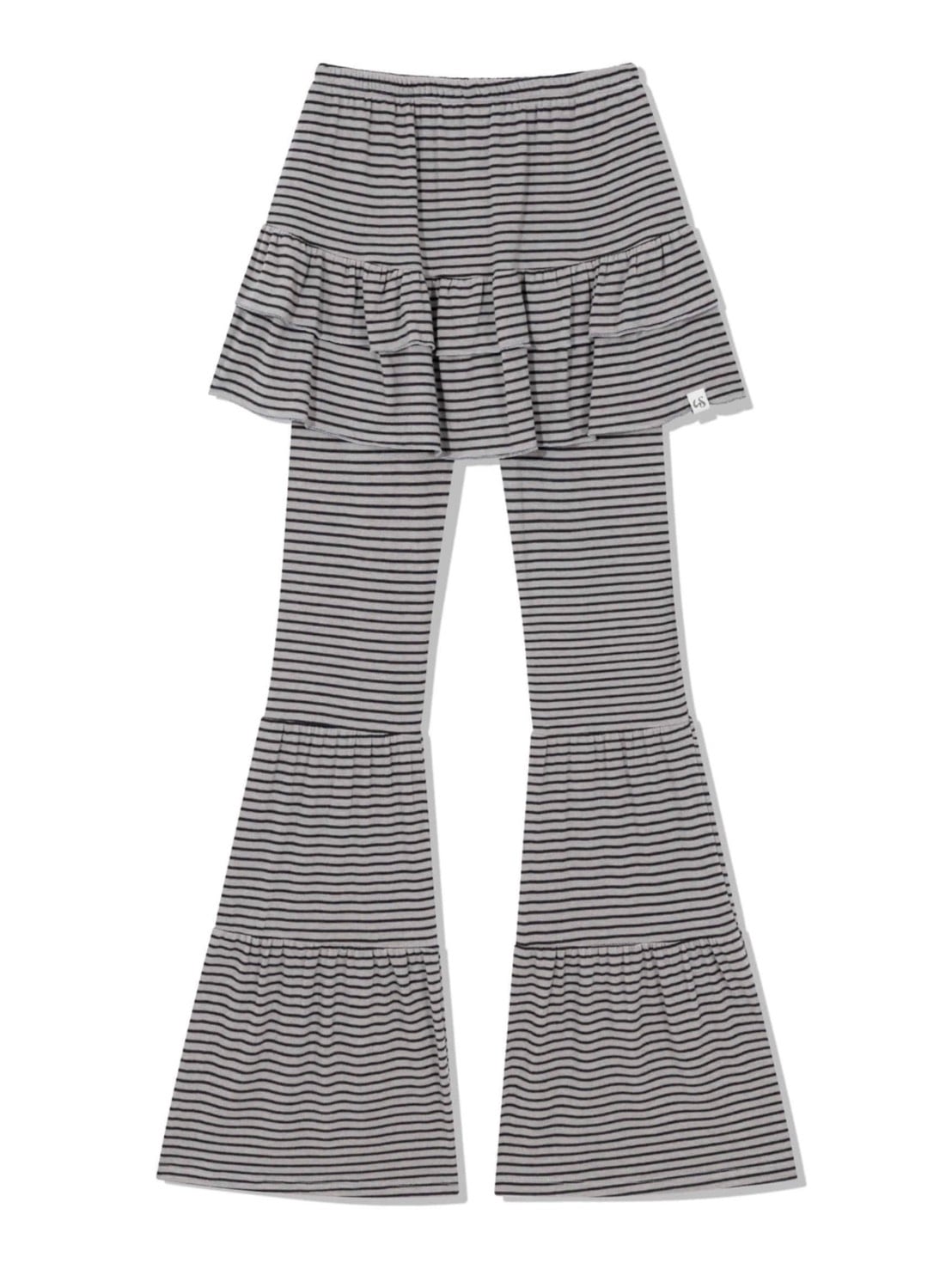 12/21 20:00 発売【Uglyshadow】CANCAN STRIPE SKIRT PANTS