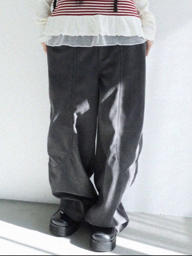 12/21 20:00 発売【Uglyshadow】LACE CORDUROY PANTS