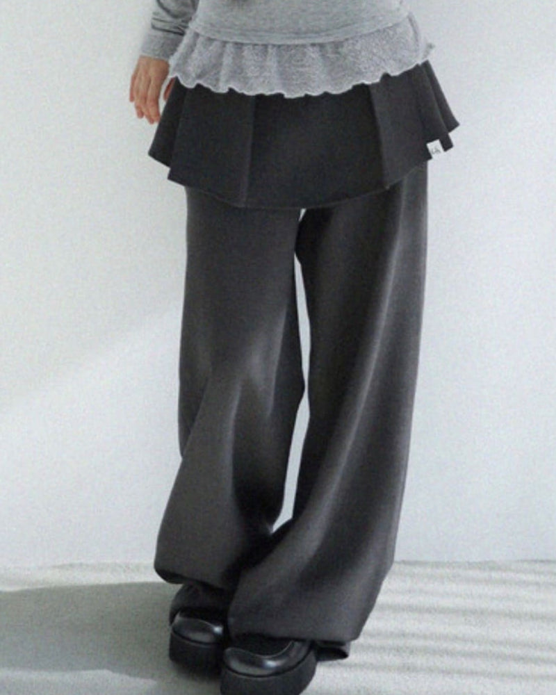 12/21 20:00 発売【Uglyshadow】TULIP LONG SKIRT PANTS