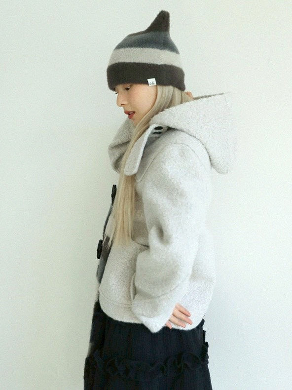 12/21 20:00 発売【Uglyshadow】CURLY DUFFLE COAT