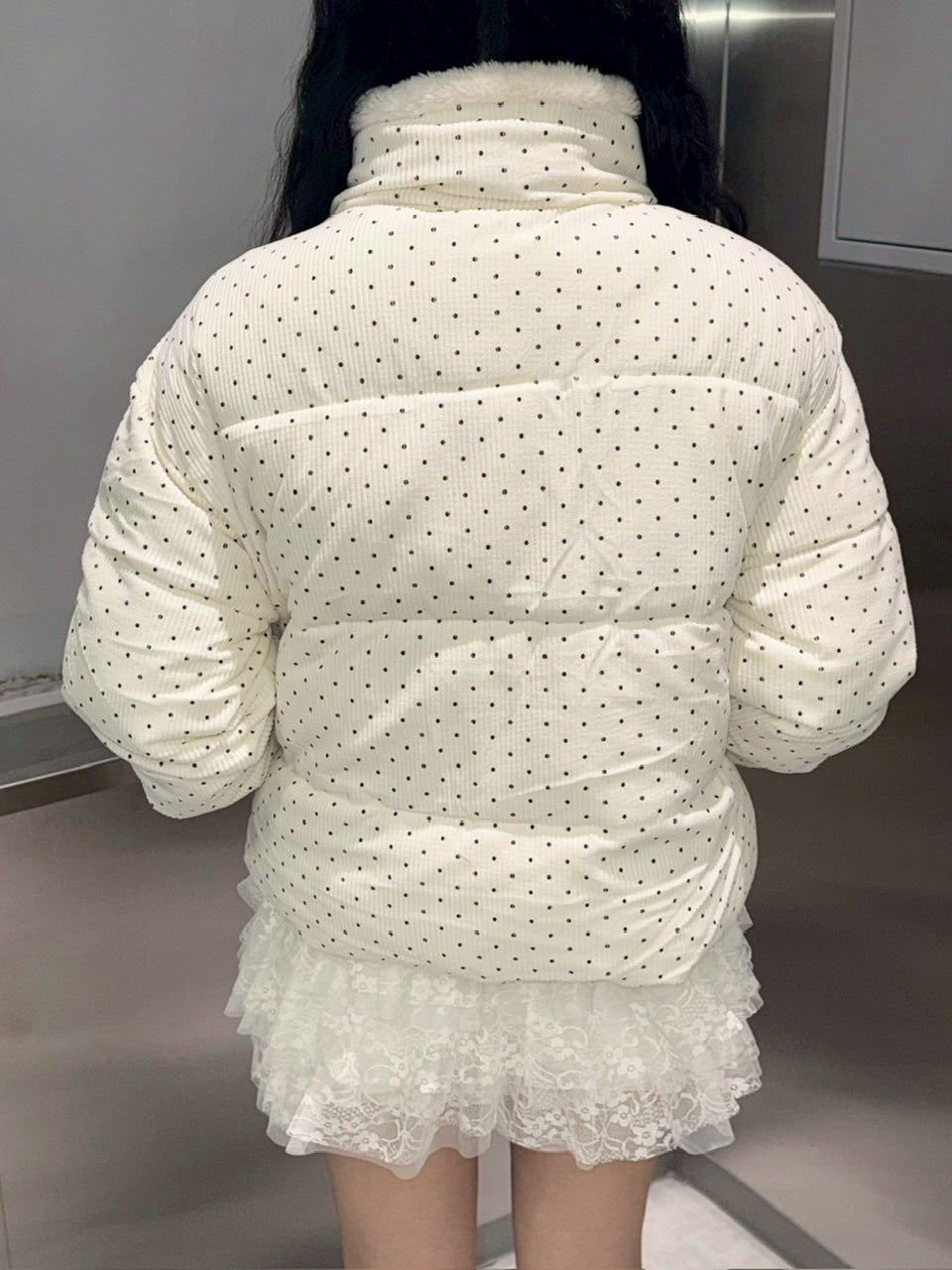 受注制【nmtc +】dot pattern blouson 【エヌエムティーシープラス】ドット柄ブルゾン