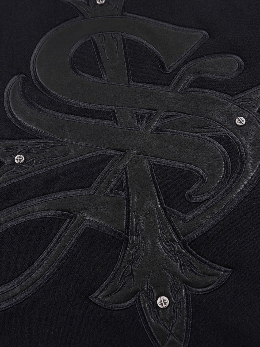 【SUPPLIER】Pierced Tribal Cross Zip Hoodie