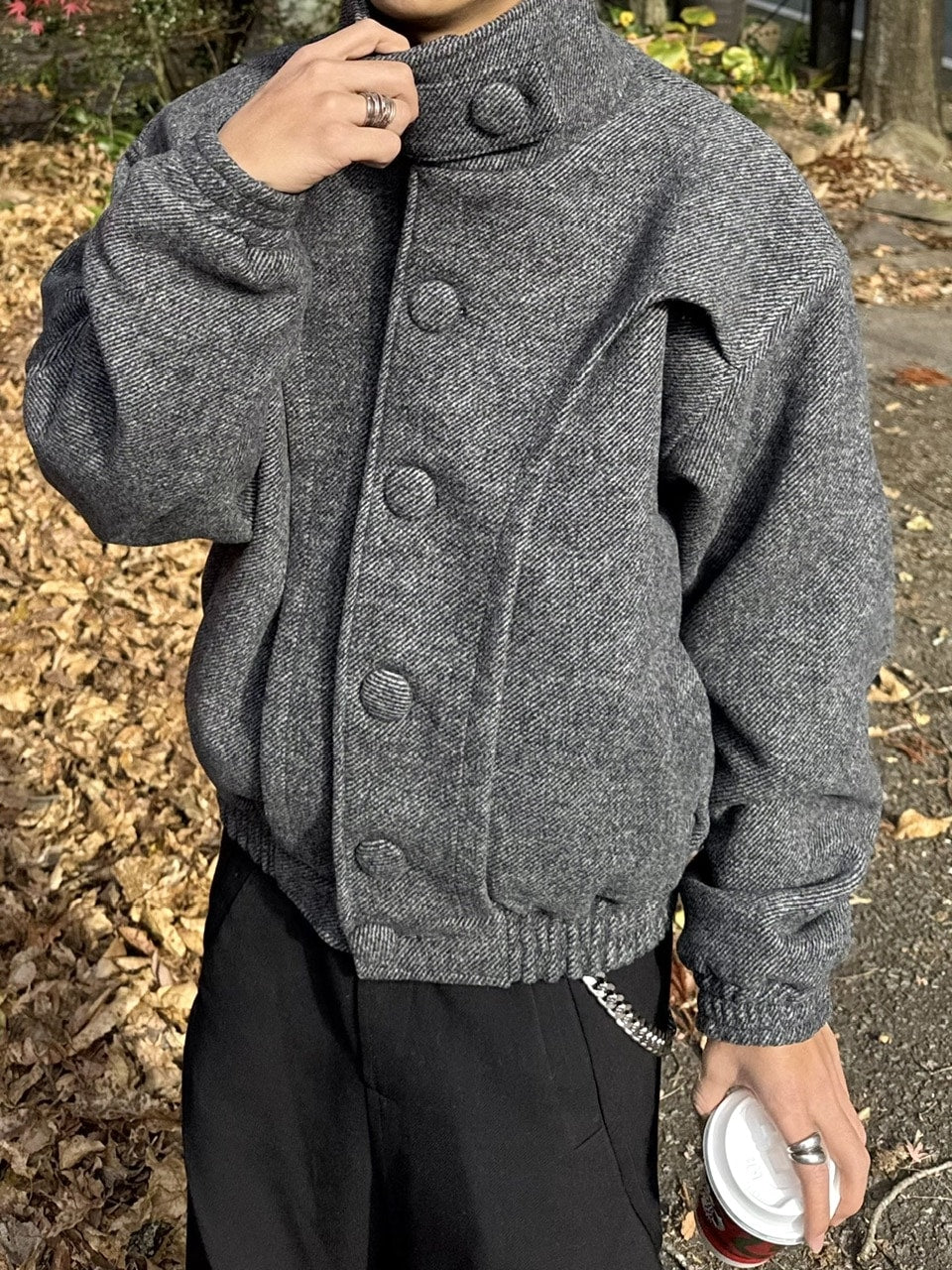 国際配送【RENOL】stand collar jacket