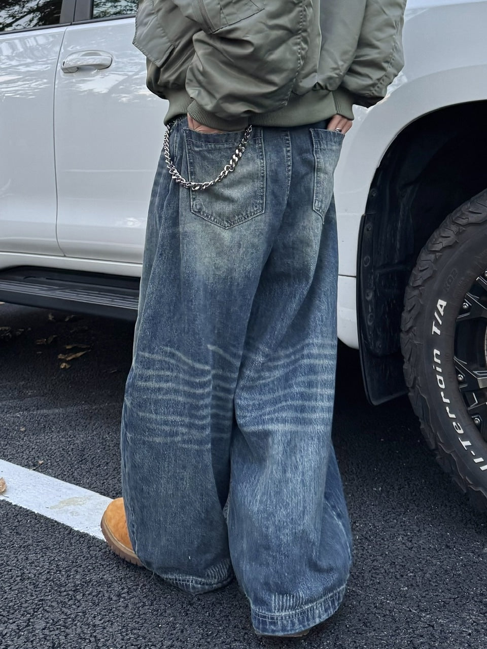 国際配送【RENOL】baggy denim pants