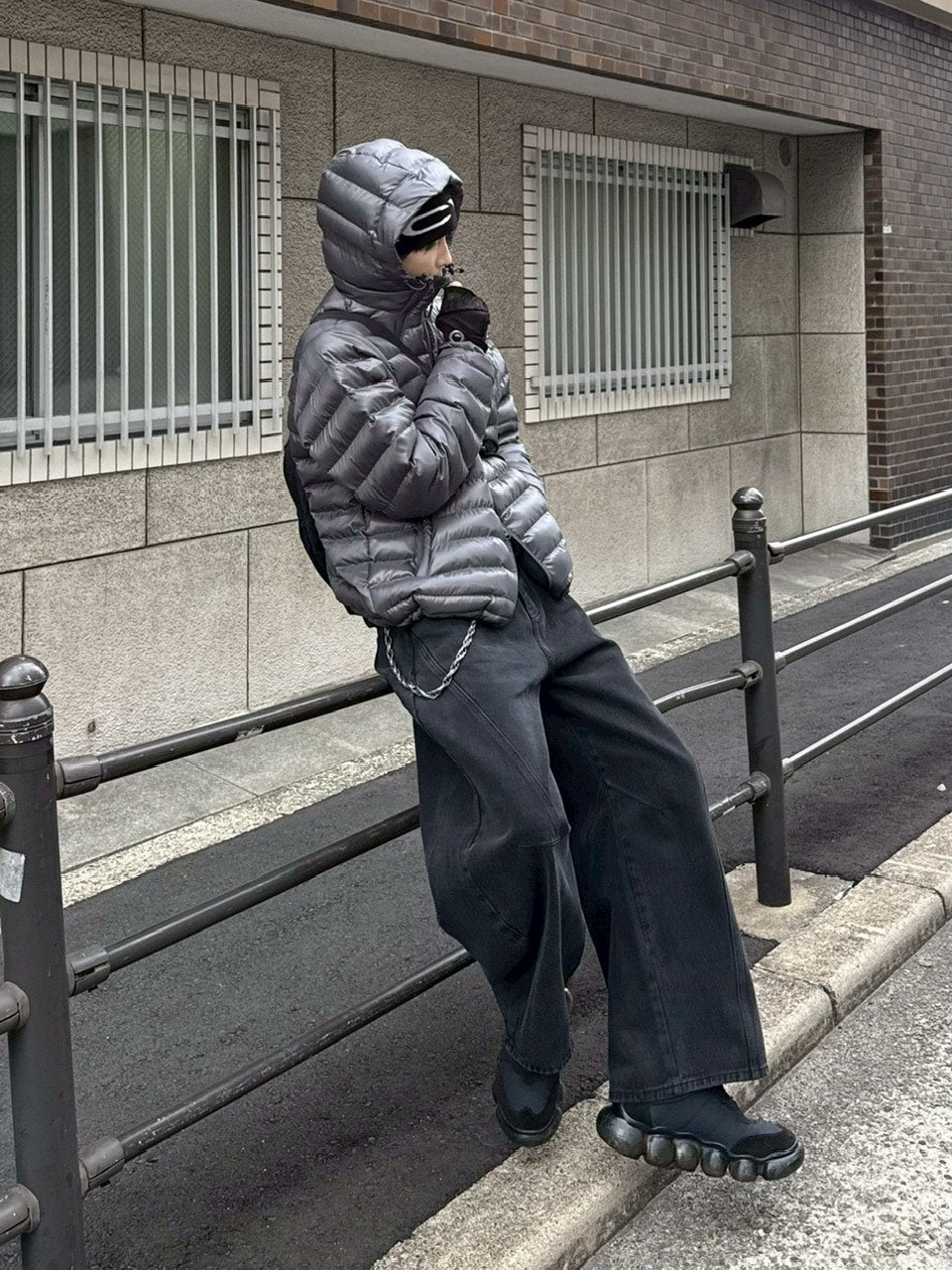 受注制【Chikashitsu +】5 zip puffer jacket / 【チカシツプラス】ファイブジップパファージャケット (4color)