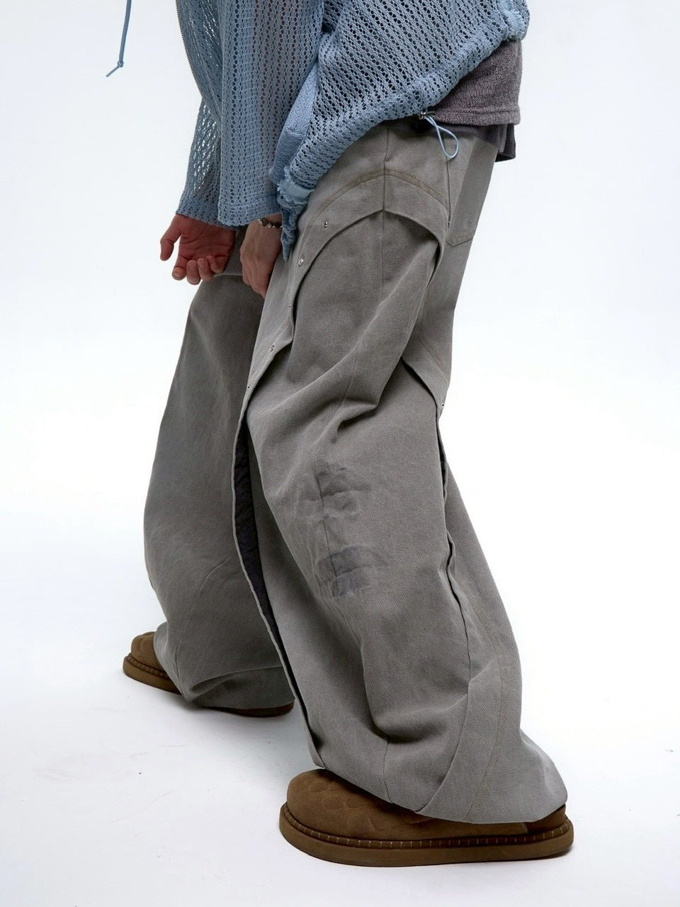 【RSSC】CURVED INCISION BALLOON DENIM PANTS