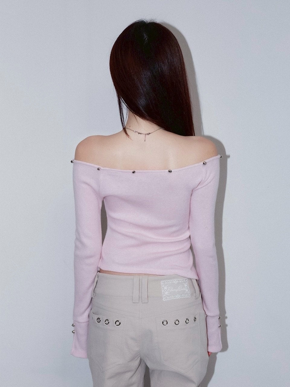 1/2 20:00発売【CHERRYQUIRI】bunny fluff off shoulder top