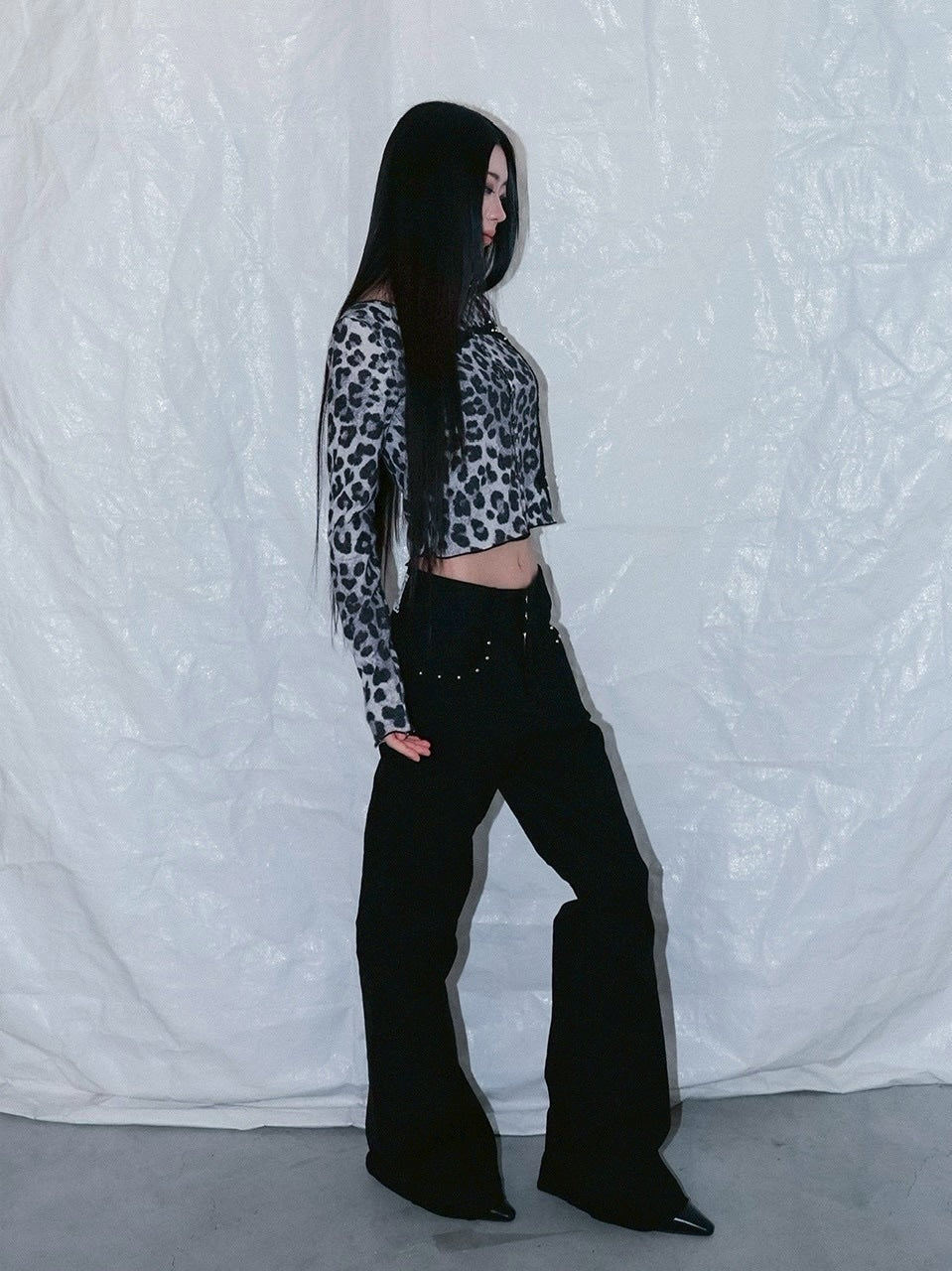 1/2 20:00発売【CHERRYQUIRI】metalic stud boots cut pt