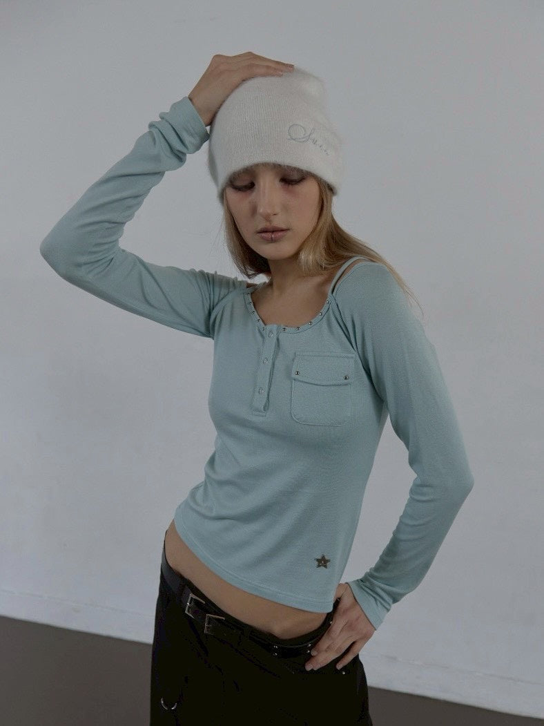 【SETUP‐EXE】ANGORA LOGO BEANIE / 【セットアップエグゼ】アンゴラロゴビーニー