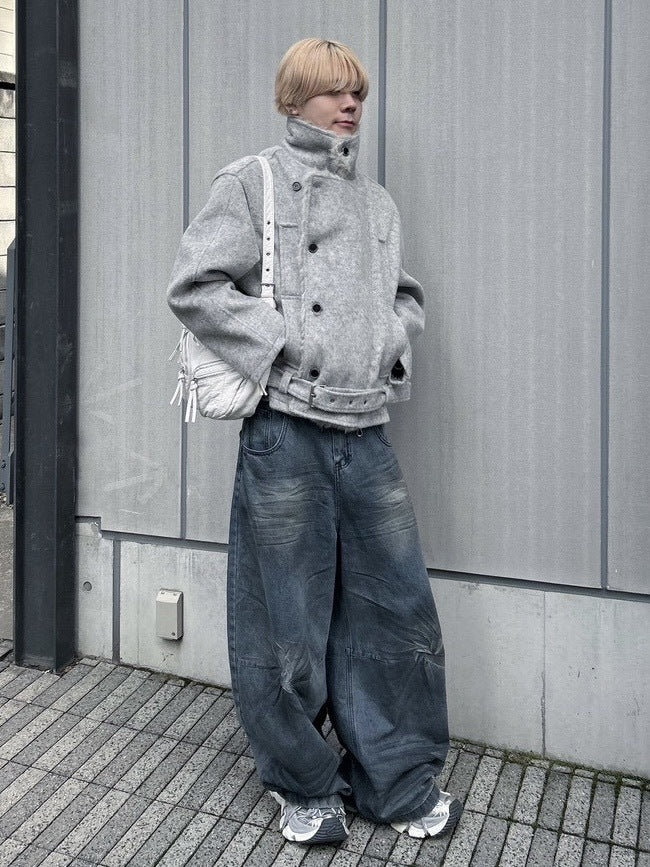 受注制【nmtc +】double rider mouton jacket / 【エヌエムティーシープラス】ダブルライダームートンジャケット (2color)