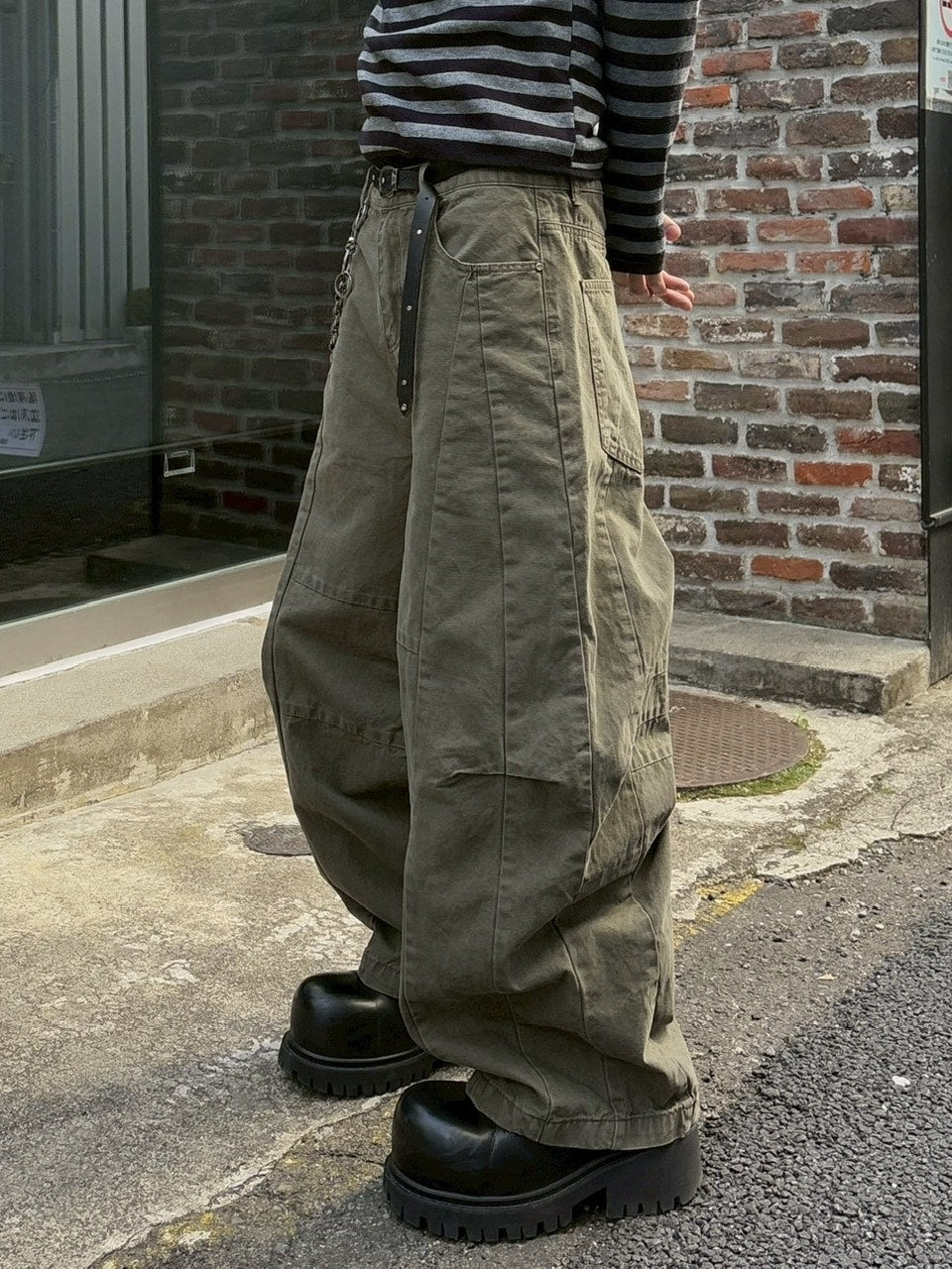 受注制【youll】cotton curve pants (2color)