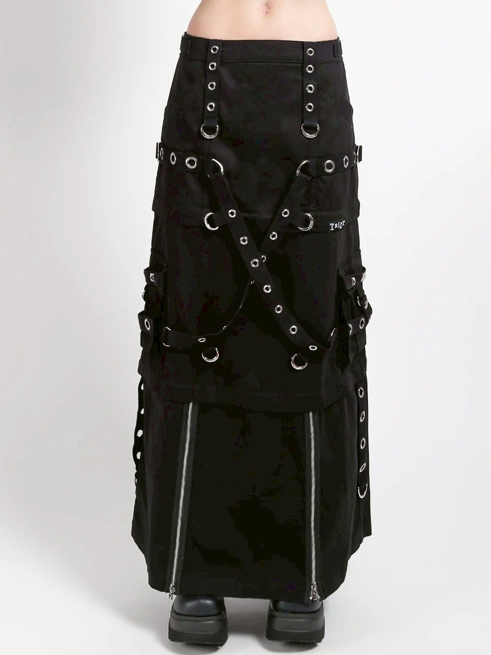 【TRIPP nyc】ZIP OFF MEGA SKIRT[AF4986] / 【トリップ ニューヨーク 】3wayボンテージジップオフスカート