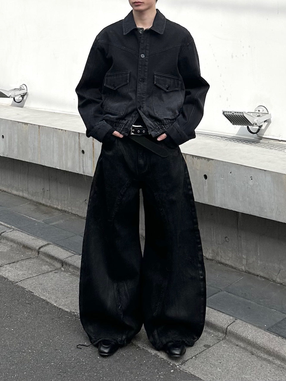 大阪店WEB限定受注制【Chikashitsu＋】washed denim work jacket / 【チカシツプラス】ウォッシュドデニムワークジャケット