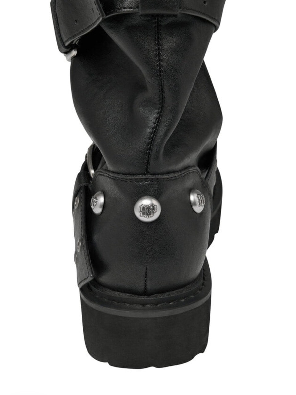 【BLACK PURPLE】 Crease Wide Boots
