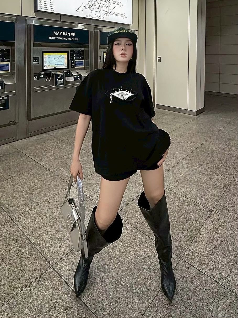 2/28 20:00発売【UNIZ】Monster Zip Eye T-Shirt / 【ユニズ】ジップアイ半袖Tシャツ