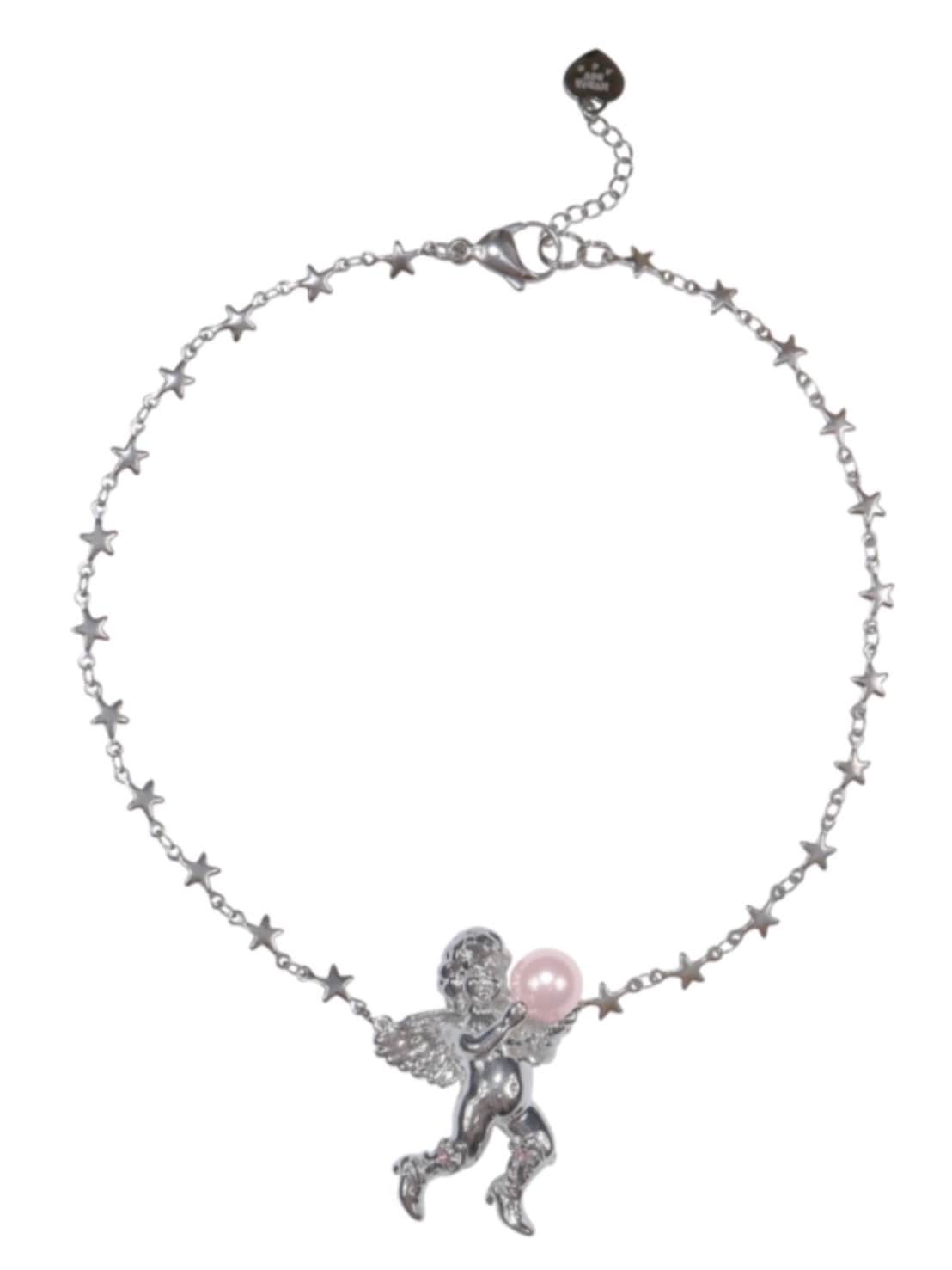 【HURJABOYACC】ANGEL WITH CHAIN CHAIN NECKLACE