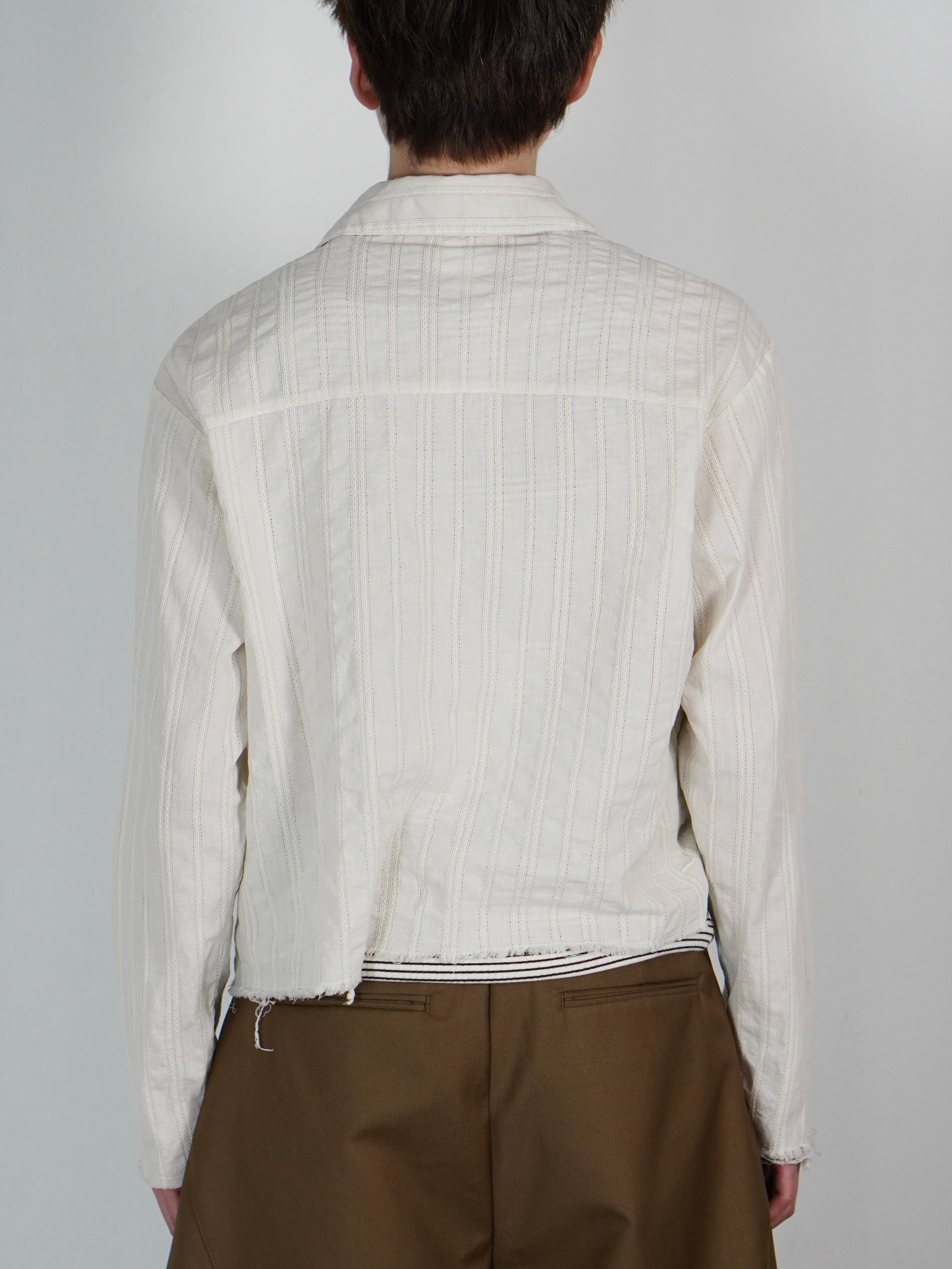 受注制【Chikashitsu +】pigment cut off shirt (2color)