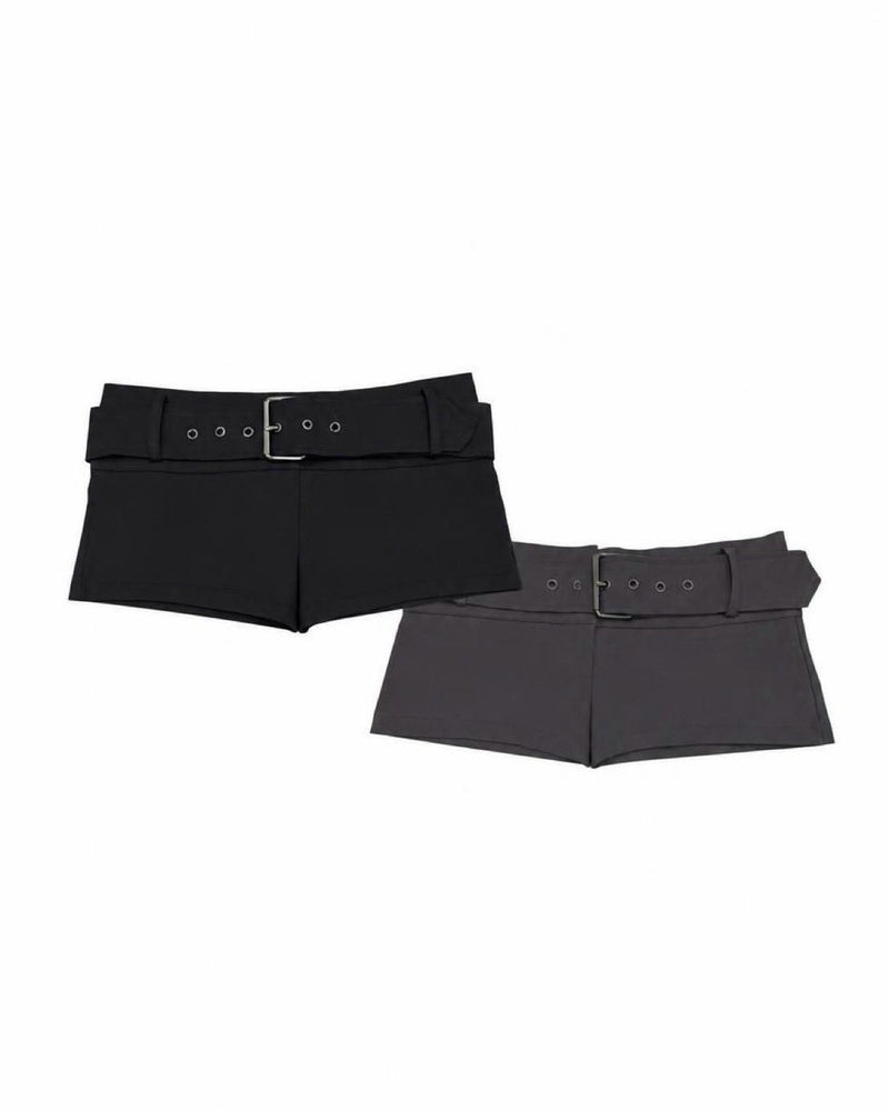 受注制【nmtc+】Belted Low-Rise Shorts (2color)