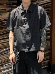 大阪店WEB限定受注制【Chikashitsu +】double buckle shirt jacket (2color)
